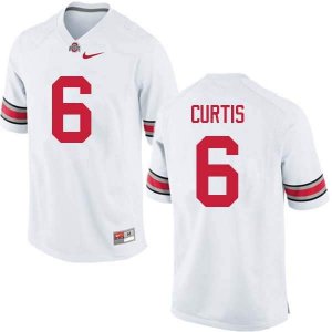 NCAA Ohio State Buckeyes Men's #6 Kory Curtis White Nike Football College Jersey BGN7845AA